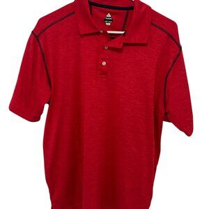 Men’s Bolle Golf Tech Red Polo Shirt.  Size M